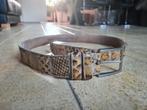 Python leren heren riem 120 cm lang. 4 cm breed, Kleding | Heren, Riemen en Ceinturen, Ophalen of Verzenden