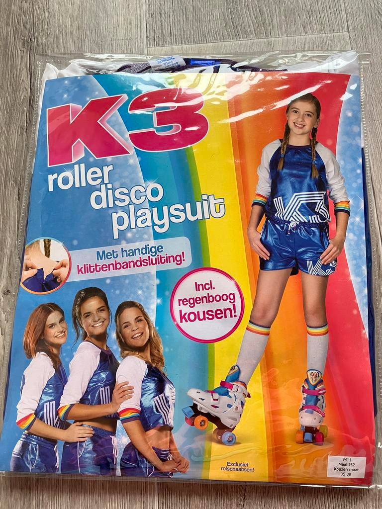 K3 jumpsuit in maat 152, Kleding | Dames, Carnavalskleding en Feestkleding, Ophalen of Verzenden, Zo goed als nieuw, Maat 34 (XS) of kleiner