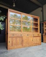 XL Schoolkast | Buffetkast | teak Kantoorkast #956, 25 tot 50 cm, 200 cm of meer, Ophalen of Verzenden, 200 cm of meer