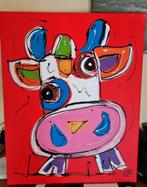 Schilderij Dèjá Moo van cm leushuis, Antiek en Kunst, Ophalen of Verzenden