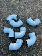 Pvc bochten, riolerings bochten 125 mm, Doe-het-zelf en Verbouw, Buizen en Afvoer, Bochten, Pvc, Ophalen of Verzenden, Zo goed als nieuw