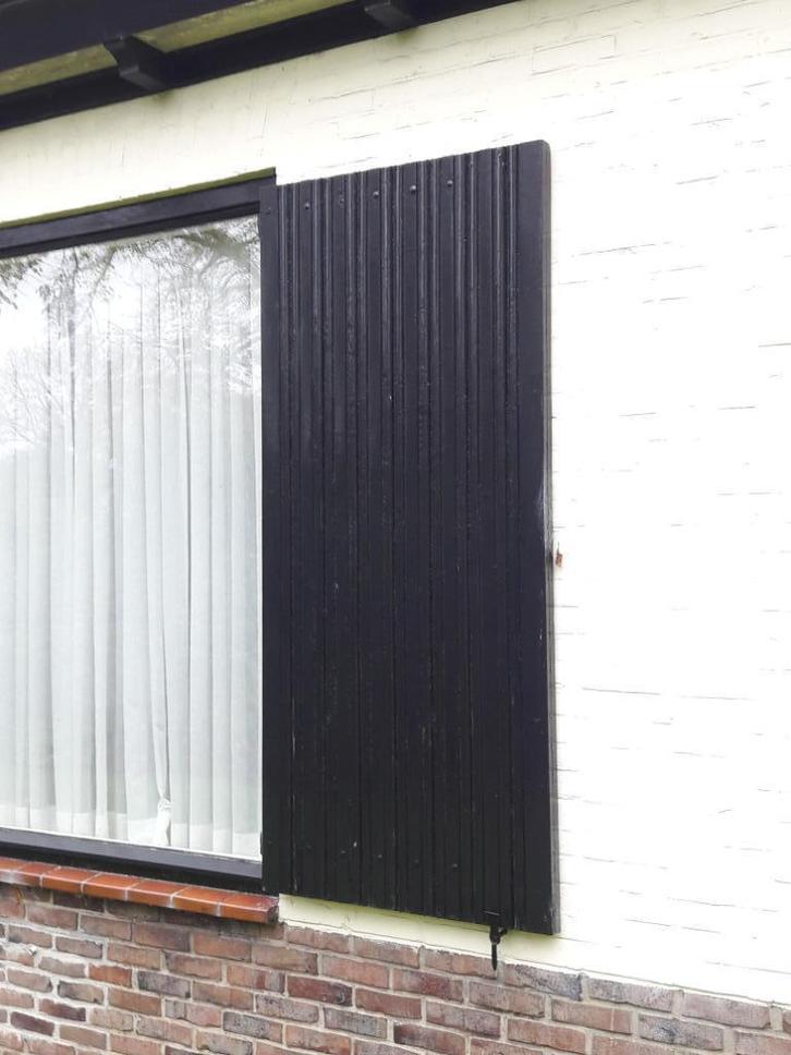 vensterluiken 4 raamluiken klassiek, Doe-het-zelf en Verbouw, Rolluiken, Gebruikt, Minder dan 100 cm, Minder dan 100 cm, Overige kleuren