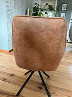 2 draaibare cognac kleurige stoelen, Huis en Inrichting, Ophalen, Zo goed als nieuw