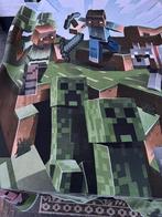Dekbedovertrek Mindcraft 1 persoons, Ophalen of Verzenden, Gebruikt, Jongetje of Meisje, Dekbedovertrek