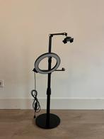 LEVANTU LED Ringlamp met Statief - Nieuwstaat, Ophalen, Zo goed als nieuw, Minder dan 150 cm, Driepoot