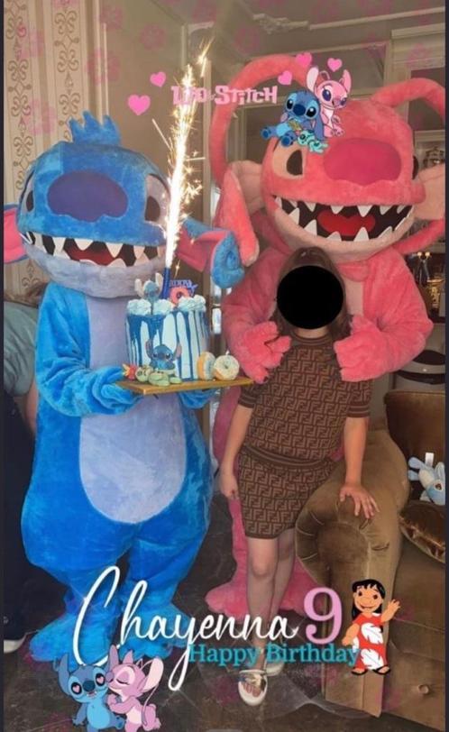Lilo, Stitch + Angel mascotte inclusief acteur op je feest?, Hobby en Vrije tijd, Feestartikelen | Verhuur, Ophalen of Verzenden