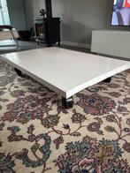 Houten Salontafel op Wielen, Huis en Inrichting, Tafels | Salontafels, Ophalen, Gebruikt, 100 tot 150 cm, Minder dan 50 cm