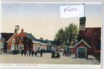 nieuwdorp FOTO dorpsplein met kerk, Verzamelen, Ansichtkaarten | Nederland, Ophalen of Verzenden, Voor 1920, Ongelopen, Zeeland