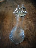 Corry Ammerlaan / Artihove kristallen karaf, verzilv. stop, Antiek en Kunst, Kunst | Designobjecten, Ophalen of Verzenden