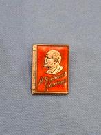 Geëmailleerde propaganda badge Vladimir Lenin USSR, Verzamelen, Ophalen of Verzenden, Overige soorten, Overige gebieden, Embleem of Badge