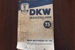 DKW RT125  1949/1950 motorrad ersatzteile liste RT 125, Ophalen of Verzenden, Overige merken