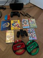 Nintendo switch met 3 controllers en 4 games, Ophalen, Met games, Zo goed als nieuw, Switch Original