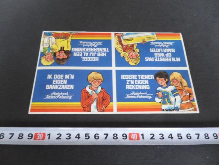 sticker RABOBANK Tienerrekening, Verzamelen, Stickers, Zo goed als nieuw, Bedrijf of Vereniging, Ophalen