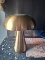 Goudkleurige draadloze paddestoel lamp, tafellamp, Ophalen of Verzenden, Zo goed als nieuw, Metaal, Minder dan 50 cm