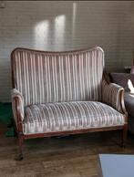 vintage stoffen bankje twee zits, Ophalen, Gebruikt, Tweepersoons, Minder dan 150 cm