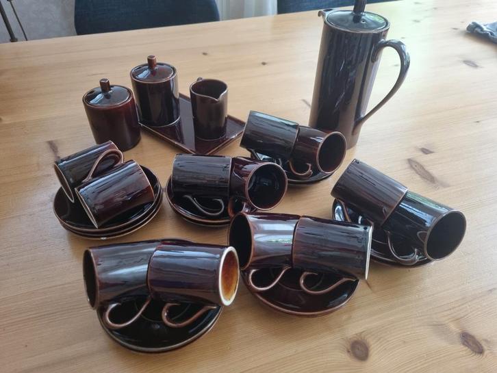 Mokka Servies Petrus Regout, Antiek en Kunst, Antiek | Servies los, Ophalen of Verzenden