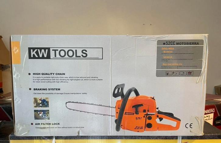 KW Tools kettingzaag, Tuin en Terras, Heggenscharen, Nieuw, Benzine, Ophalen of Verzenden