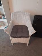 Witte Lloyd Loom Kuipstoel, Ophalen, Gebruikt, Riet of Rotan, 50 tot 75 cm