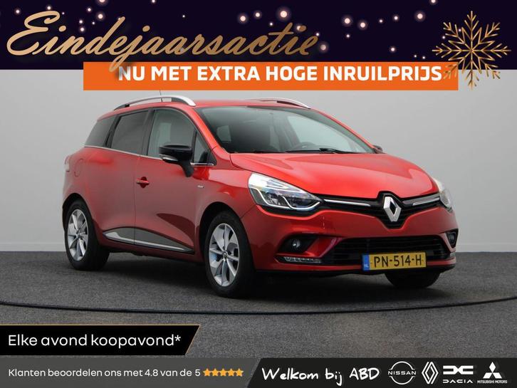 Renault Clio Estate TCe 90pk Limited | Trekhaak | Navigatie, Auto's, Renault, Bedrijf, Te koop, Clio, ABS, Airbags, Airconditioning
