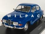 Saab 96 1:18 1971 in rood en blauw v. MCG Model. Car. Group, Ophalen of Verzenden, Nieuw, Auto, Overige merken