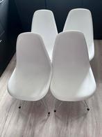 4x Vitra DSR Eames Stoelen, Huis en Inrichting, Stoelen, Ophalen, Kunststof, Gebruikt, Wit