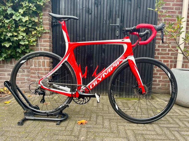 Carbon Olympia boost Racefiets XL 1x11 Aero disc, Fietsen en Brommers, Fietsen | Racefietsen, Zo goed als nieuw, Heren, Overige merken