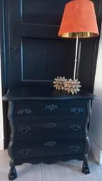 Stoer & Sober  buikkast mat zwart, Huis en Inrichting, Kasten | Ladekasten, Ophalen, 50 tot 100 cm, Zo goed als nieuw, 3 of 4 laden