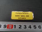 sticker folie fiets tweewielers wim van zee bathmen, Ophalen, Zo goed als nieuw