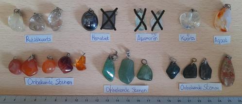 Mineralen hangertjes, Verzamelen, Mineralen en Fossielen, Mineraal, Ophalen of Verzenden
