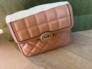 GUCCI Deco Leather TWV €2800 Beige Shoulder Bag 100% Nieuw beschikbaar voor biedingen