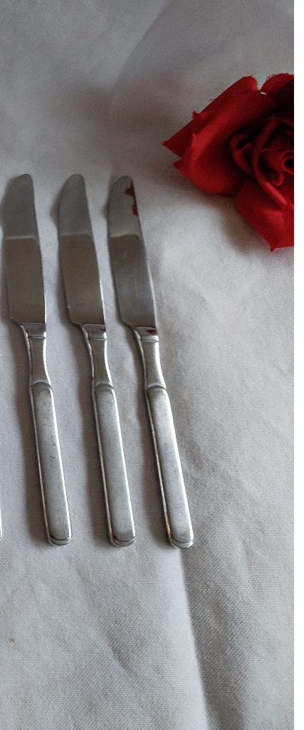 Monza 18-10 |  4 fruitmesjes 17 cm, Verzenden, Zo goed als nieuw, Rvs of Chroom, Vaatwasserbestendig