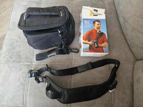 Camera tasje en sling voor fotocamera, Audio, Tv en Foto, Fotografie | Fototassen, Nieuw, Overige merken, Ophalen of Verzenden