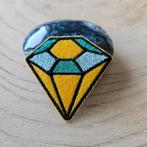 Strijk embleem applicatie patch Diamant, D, Nieuw, Ophalen of Verzenden, D