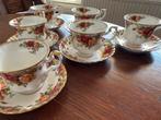 Zes kop en schotels van Royal Albert Old Country Rose, Antiek en Kunst, Antiek | Servies los, Ophalen of Verzenden