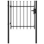 IJzeren tuinpoort hekje poort draaihek zwart GRATIS BEZORGD!, 100 tot 150 cm, Verzenden, Nieuw, Looppoort