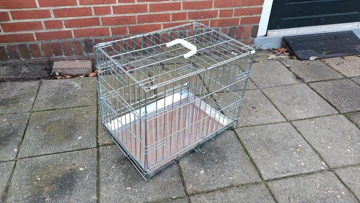 Hondenbench klein Beeztees verzinkt 1 deur 49x36x40, Dieren en Toebehoren, Hondenbenches, Zo goed als nieuw, Ophalen of Verzenden