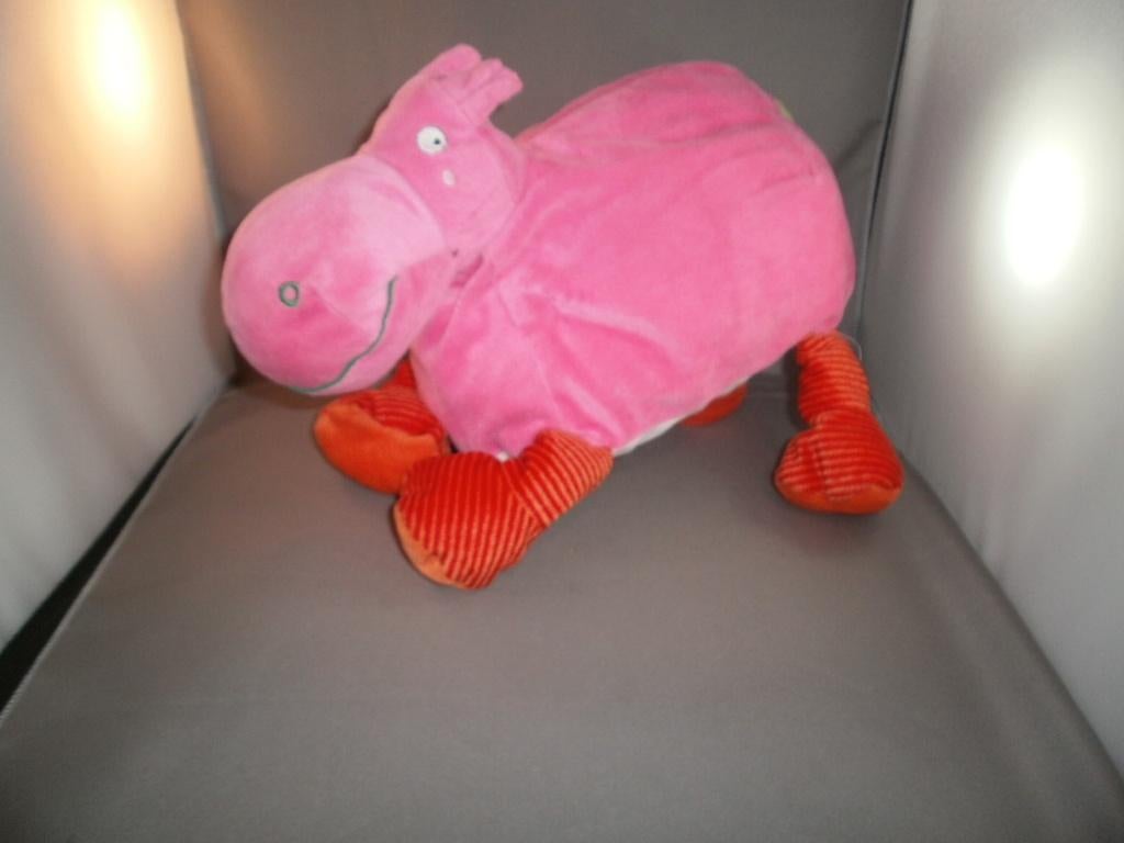 Ikea barnslig nijlpaard roze /wit buik en gestreepte poten, Ophalen of Verzenden, Nieuw, Overige typen