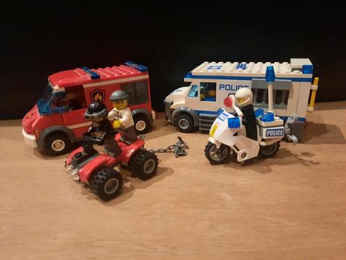 Legoset met brandweer en politie, Kinderen en Baby's, Speelgoed | Duplo en Lego, Zo goed als nieuw, Lego, Complete set, Ophalen