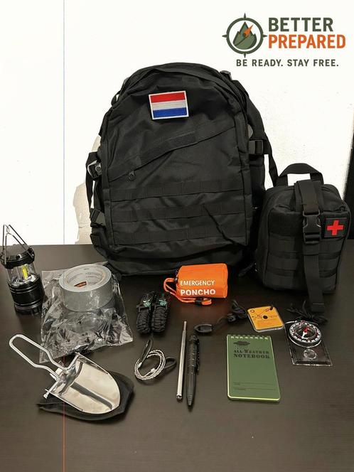 NOODPAKKET+ | Volledige Bug Out Bag + Uitbreiding, Verzamelen, Militaria | Algemeen, Landmacht, Nederland, Ophalen of Verzenden