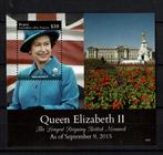 BEQUIA 2015 PF BLOK QUEEN ELIZABETH ROYALTY KONINGSHUIS, Ophalen of Verzenden, Postfris, Koningshuis