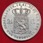Rijksdaalder 1861a. Zfr., Koning Willem III, Zilver, Ophalen of Verzenden, Losse munt