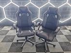 *** VERKOCHT*** Bureaustoel Gamestoel Racer PRO LEER ZWART, Ophalen, Nieuw, Zwart