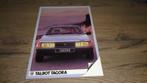 Folder  TALBOT  TAGORA  1983, Verzenden, Zo goed als nieuw, Overige merken