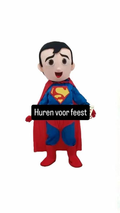 Superman Mascotte Te Huur, Hobby en Vrije tijd, Feestartikelen | Verhuur, Zo goed als nieuw, Ophalen of Verzenden