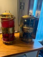 Antieke Navigatie Verlichting Koper 3 stuks, Antiek en Kunst, Ophalen