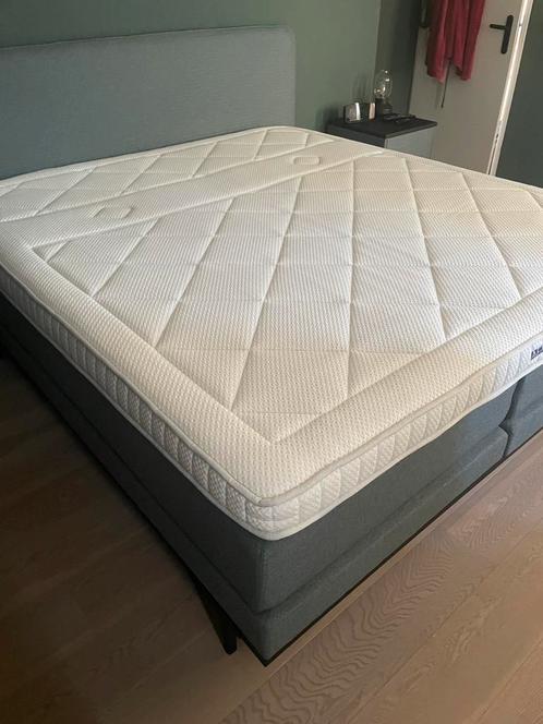 Swiss Sense Boxspring tweed moss green, Huis en Inrichting, Slaapkamer | Boxsprings, Zo goed als nieuw, 180 cm, 200 cm, Tweepersoons