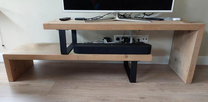 TV meubel, industriële, stoere look, Huis en Inrichting, Kasten | Televisiemeubels, Zo goed als nieuw, Minder dan 100 cm, 200 cm of meer