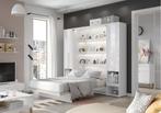 Concept opklapbed verticaal - 160x200 - Wit hoogglans, Huis en Inrichting, Slaapkamer | Bedden