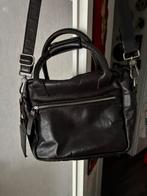 Cowboysbag Widnes leer zwart handtas schoudertas, 40 tot 60 cm, 20 tot 30 cm, Zwart, Minder dan 35 cm