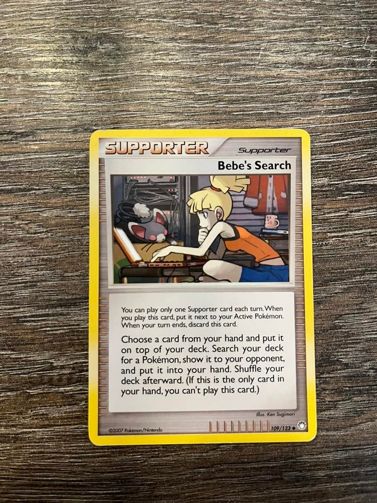 Bebe’s Search MT 109/123, Hobby en Vrije tijd, Verzamelkaartspellen | Pokémon, Zo goed als nieuw, Ophalen of Verzenden